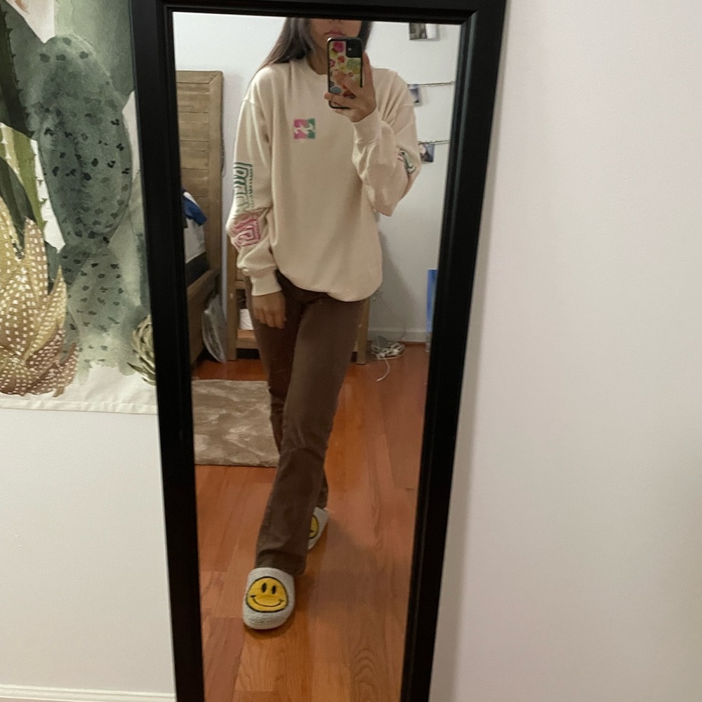 tan billabong long sleeve